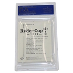 Seve Ballesteros Signed 1991 Ryder Cup Card #14 PSA/DNA Certified