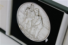 1981 The OPEN Championship Contestant Gift Sterling Silver 17 oz. Old Tom Young Tom Morris Medallion