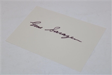 Gene Sarazen Signed 4x6 Index Card JSA ALOA