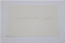 Gene Sarazen Signed 4x6 Index Card JSA ALOA