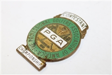 1968 PGA Championship at Pecan Valley Country Club Contestant Badge