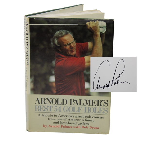 Arnold Palmer Signed 1977 1st Ed.  Arnold Palmers Best 54 Holes Book JSA ALOA