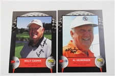 Coody, Casper, January, Barber, North & Geiberger Signed 3M Greats Cards JSA ALOA