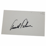 Arnold Palmer Signed Index Card JSA ALOA