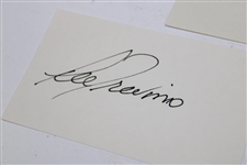 Player, Nelson, Trevino & Watson Signed 3x5 Cards JSA ALOA