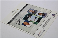 Arnold Palmer Signed Pennsylvania Classic Pairing Sheet JSA ALOA