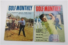 Billy Casper & Tony Jacklin Signed April 1970 Golf Monthly Magazine(April & July) JSA ALOA