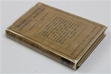 1932 'Moments With Golfing Masters' 1st Edition Book by Robert Browning