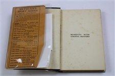 1932 'Moments With Golfing Masters' 1st Edition Book by Robert Browning