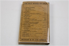 1932 'Moments With Golfing Masters' 1st Edition Book by Robert Browning