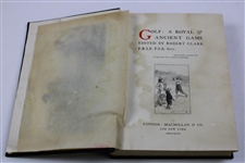 1893 'Golf A Royal & Ancient Game' Second Edition Book by Robert Clark