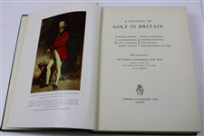 1952 'A History Of Golf In Britian' First Edition Book