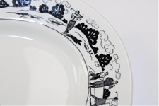 1946 Warwick Bobby Jones Golfer Mid Swing Porcelain Dish/Plate - Donald Ross Design
