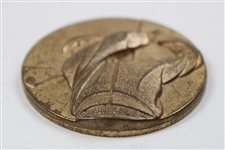 Art Deco Relief Medal Post Swing Golfer