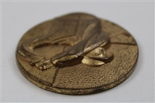 Art Deco Relief Medal Post Swing Golfer