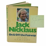 Jack Nicklaus Signed 1978 On And Off The Fairway Book JSA ALOA