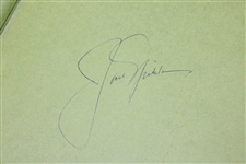 Jack Nicklaus Signed 1978 'On And Off The Fairway' Book JSA ALOA