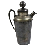 Large Silver Plated Mesh Golf Ball Pitcher with Stopper
