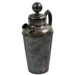 Large Silver Plated Mesh Golf Ball Pitcher with Stopper