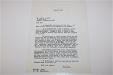 1967 'Bobby Jones on The Basic Swing' Book Anthony Ravielli Correspondence To Bobby Jones 