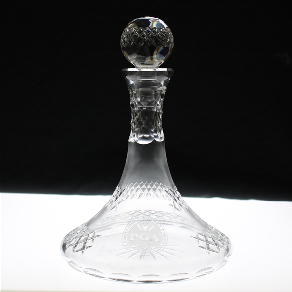 PGA of America Cut Glass Decanter w/Stopper
