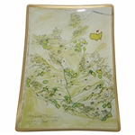 1933 Augusta National Golf Club Aerial Map Depicted on Ceramic Candy Dish