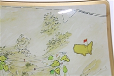 1933' Augusta National Golf Club Aerial Map Depicted on Ceramic Candy Dish