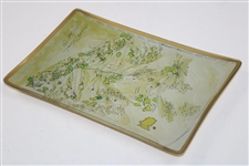 1933' Augusta National Golf Club Aerial Map Depicted on Ceramic Candy Dish