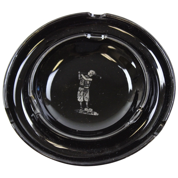 Sterling Silver Overlay Ceramic/Glass Ashtray Dish