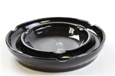Sterling Silver Overlay Ceramic/Glass Ashtray Dish