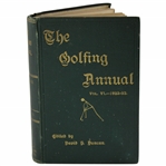 1893 The Golfing Annual Vol. VI Book Edited by David Scott Duncan 1892-93