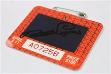 Bernhard Langer Signed 1993 Masters Series Badge #A07258 JSA ALOA