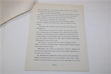 Gene Sarazen Signed 1968 Shells Wonderful World of Golf News Release Packet