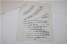 Gene Sarazen Signed 1968 Shells Wonderful World of Golf News Release Packet