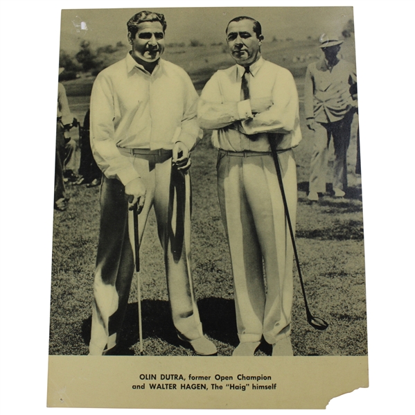 Walter Hagen & Olin Dutra 1935 US Open Advertising Print 