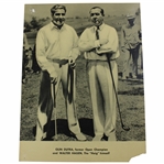 Walter Hagen & Olin Dutra 1935 US Open Advertising Print 