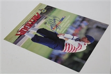 Payne Stewart Signed Antigua NFL Pro Shop Advertising Promotional Poster