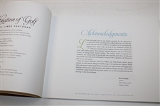 In Celebration of Golf: Landscapes by Linda Hartough Book w/ Augusta National