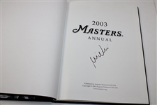 Mike Weir Signed 2003 Masters Tournament Annual Book JSA ALOA