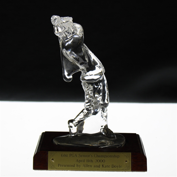 2000 PGA Seniors Championship Waterford Golfer on Plinth Gift Presented by Allen & Kate Doyle
