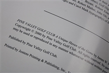 2000 'Pine Valley Golf Club: A Unique Haven of the Game' Book with Slipcover by James W. Finegan