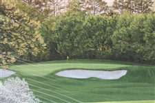 2000 Augusta National Golf Club Ltd Ed Masters Employee Gift Linda Hartough Print - Hole No. 4