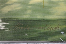 2000 Augusta National Golf Club Ltd Ed Masters Employee Gift Linda Hartough Print - Hole No. 4