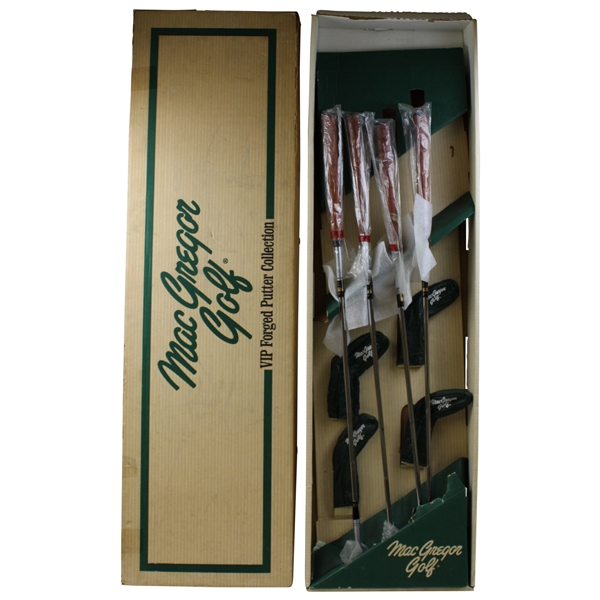 Complete 1991 MacGregor VIP Forged Putter Collection in Original Box - TFP 90-1/2/3/4