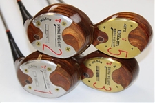 Set of Ladies Wilson Woods Driver, 2 Wood, 3 Wood, 5 Wood, Different Year 