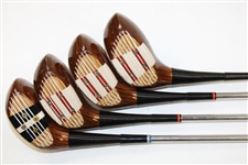 Set of Ladies Wilson Woods Driver, 2 Wood, 3 Wood, 5 Wood, Different Year 