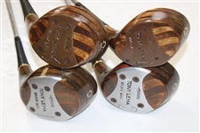 c.1965 Set of Tony Lema Clubs Irons 2-9 & Dual Wedge Woods Driver 2-3-4 Putter Brass