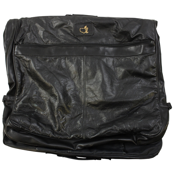 Augusta National Golf Club Masters Tournament Black Leather Garment Bag - Used