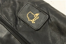 Augusta National Golf Club Masters Tournament Black Leather Garment Bag - Used
