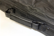 Augusta National Golf Club Masters Tournament Black Leather Garment Bag - Used
